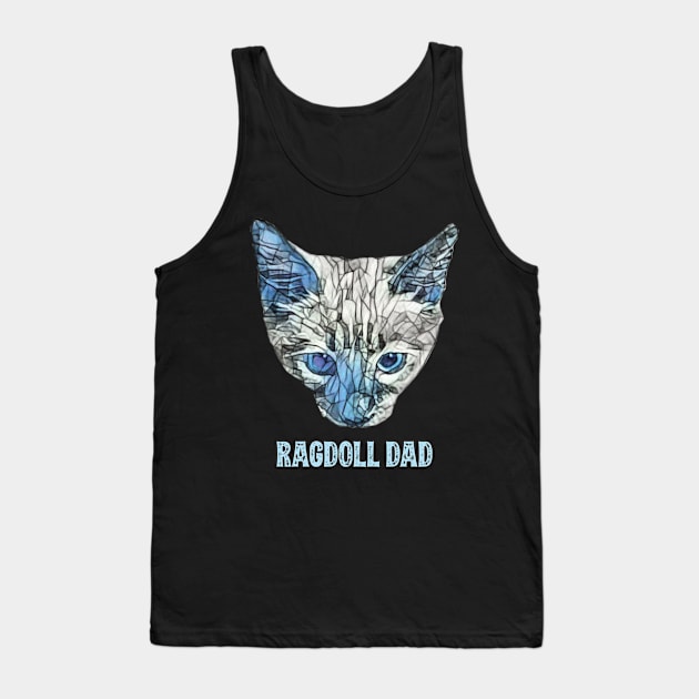 Ragdoll Dad Father's Day Gift Tank Top by DoggyStyles